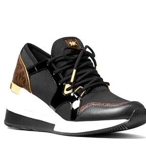 MICHAEL MICHAEL KORS
Liv Logo Mixed-Media Trainer